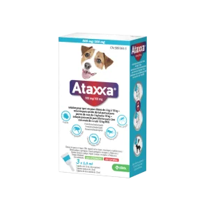 ATAXXA 500/100mg Perro 4-10kg (3 pipetas)