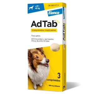 ADTAB 900mg Perro (22 a 45 kg) (3 comprimidos)
