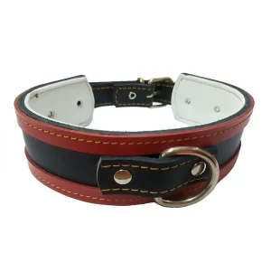 Collar Galgo de Cuero Rojo 2 modelos