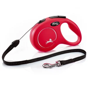 Correa Flexi Classic Cordón de 8M Rojo TallaS