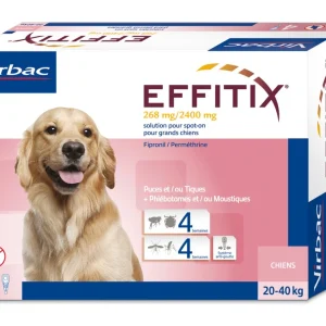 EFFITIX perro L (20-40kg) (4 pipetas)