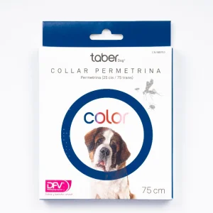 TABERDOG Collar Permetrina Azul 75 cm (1 ud.)